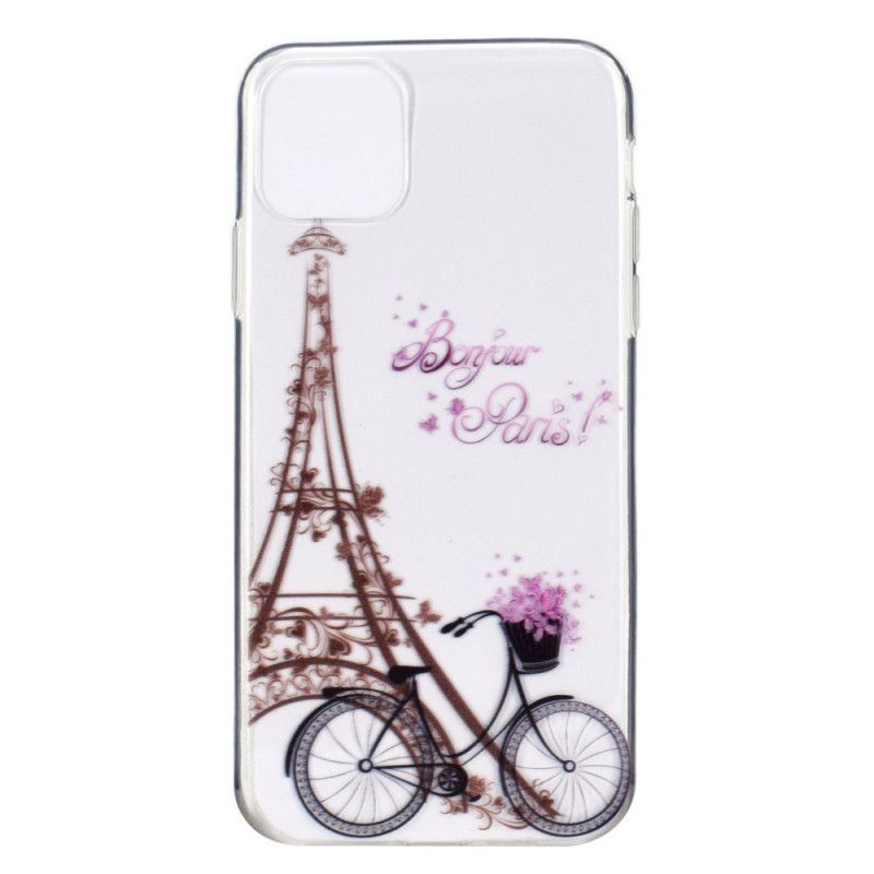 Cover iPhone 12 Pro Max Mobilcover Gennemsigtig Hej Paris