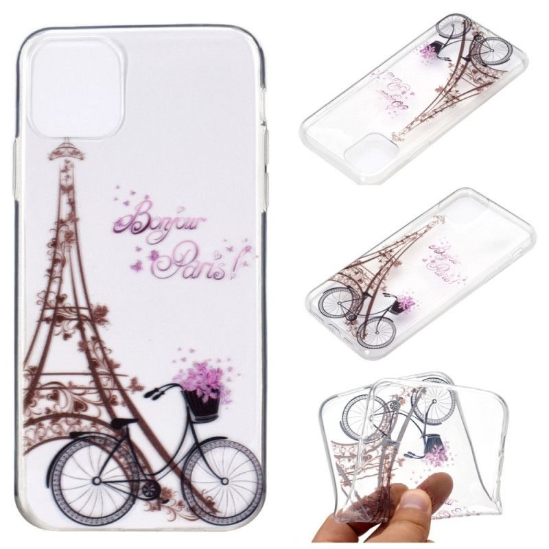 Cover iPhone 12 Pro Max Mobilcover Gennemsigtig Hej Paris