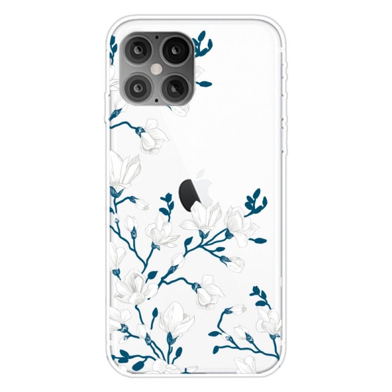 Cover iPhone 12 Pro Max Mobilcover Hvide Blomster