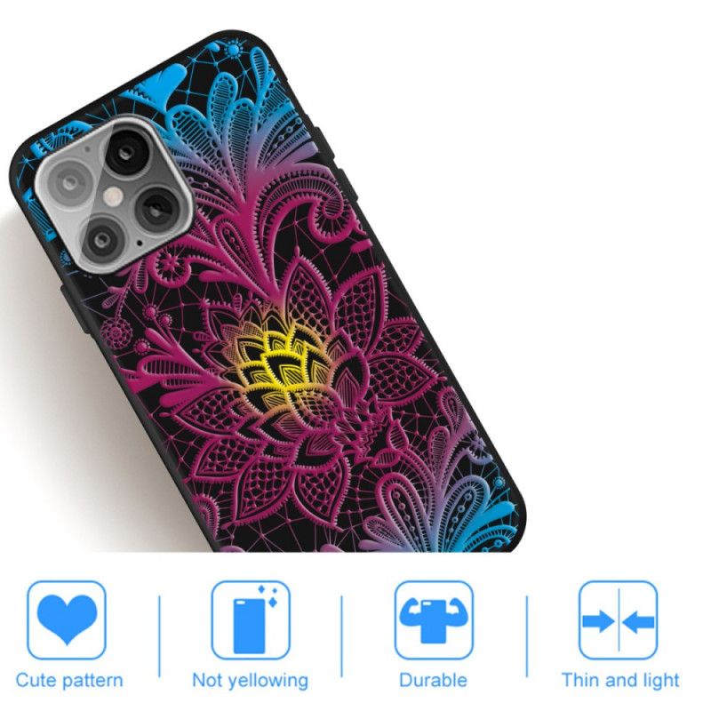 Cover iPhone 12 Pro Max Mobilcover Intensfarvet Blomster