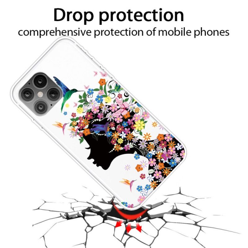 Cover iPhone 12 Pro Max Mobilcover Smukt Blomsterhoved