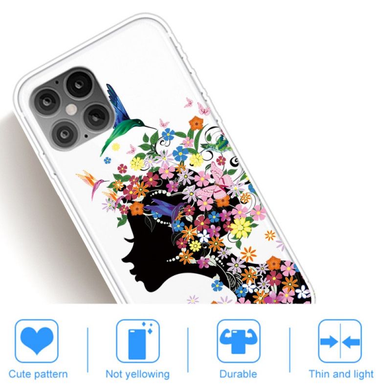 Cover iPhone 12 Pro Max Mobilcover Smukt Blomsterhoved