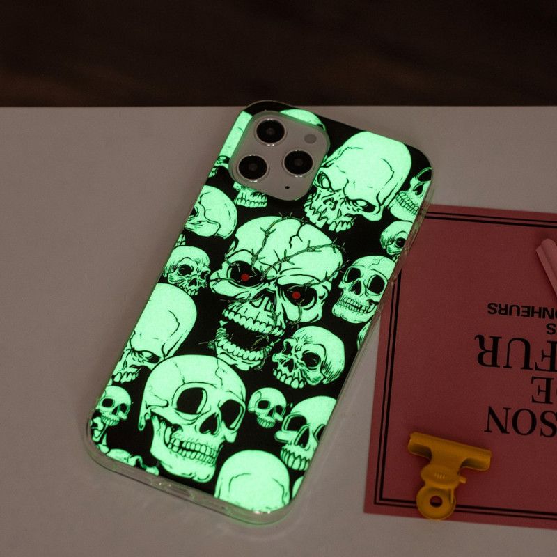 Cover iPhone 12 Pro Max Opmærksomhed Fluorescerende Kranier