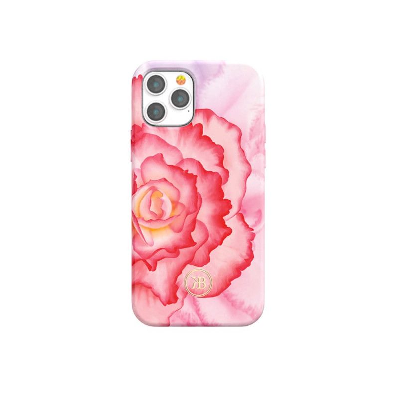 Cover iPhone 12 Pro Max Pink Blomster Luksus Kingxbar Beskyttelse