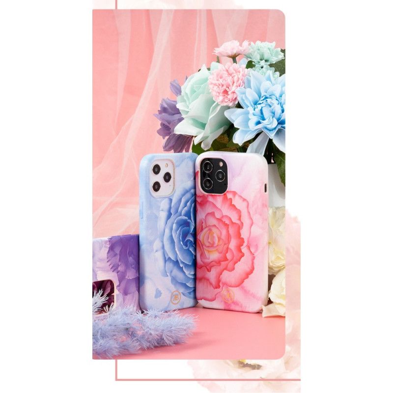 Cover iPhone 12 Pro Max Pink Blomster Luksus Kingxbar Beskyttelse