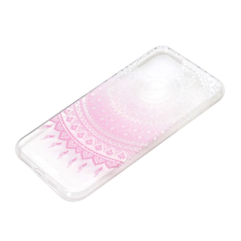 Cover iPhone 12 Pro Max Pink Gennemsigtig Farverig Mandala Beskyttelse