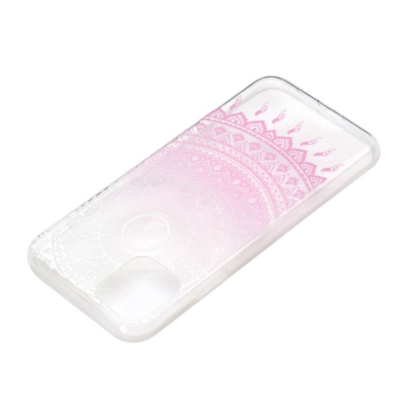 Cover iPhone 12 Pro Max Pink Gennemsigtig Farverig Mandala Beskyttelse