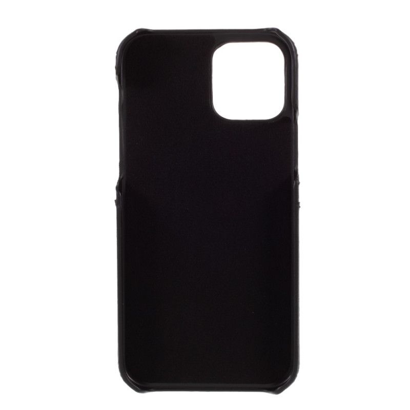 Cover iPhone 12 Pro Max Sort Dobbelt Kortholder