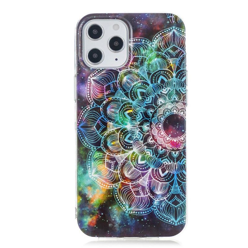 Cover iPhone 12 Pro Max Sort Fluorescerende Blomsterserie