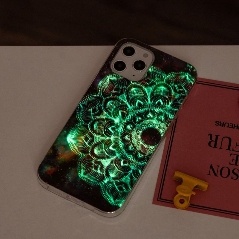 Cover iPhone 12 Pro Max Sort Fluorescerende Blomsterserie