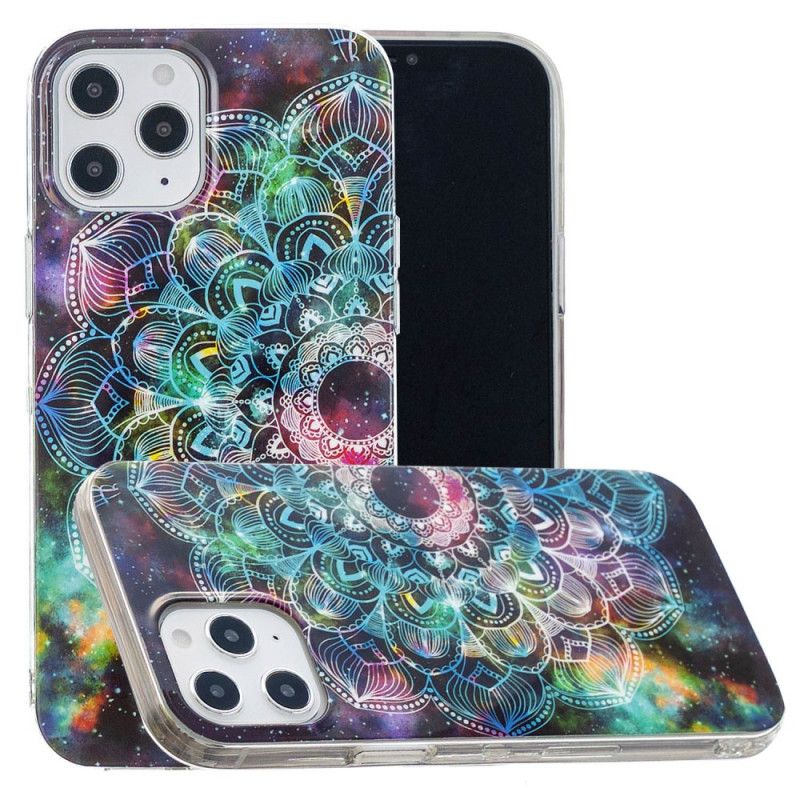 Cover iPhone 12 Pro Max Sort Fluorescerende Blomsterserie