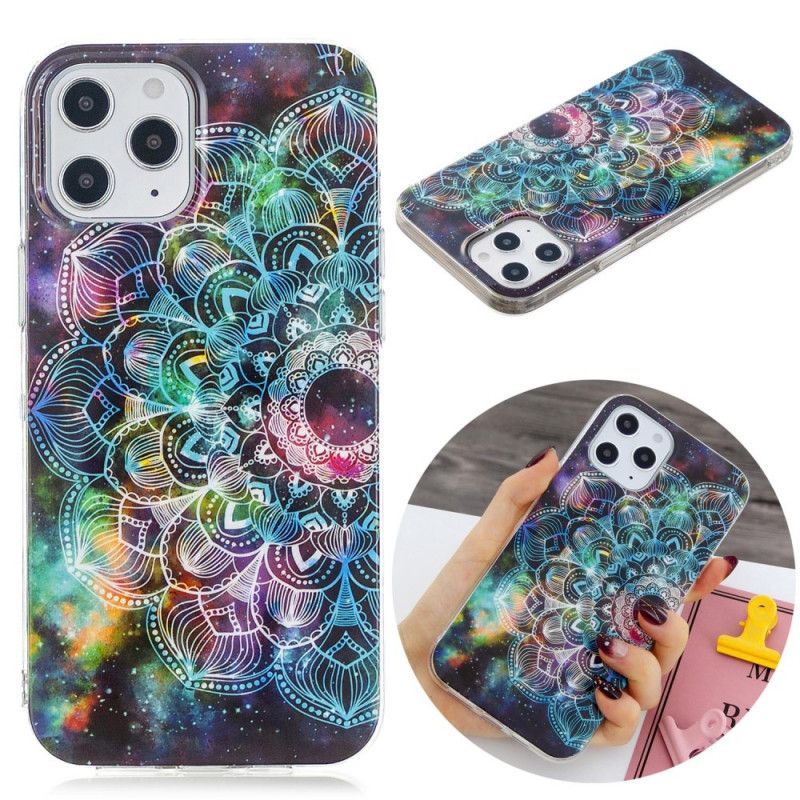 Cover iPhone 12 Pro Max Sort Fluorescerende Blomsterserie