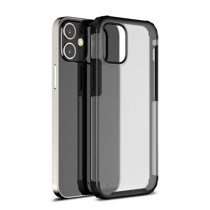 Cover iPhone 12 Pro Max Sort Gennemsigtig Mat Hybrid