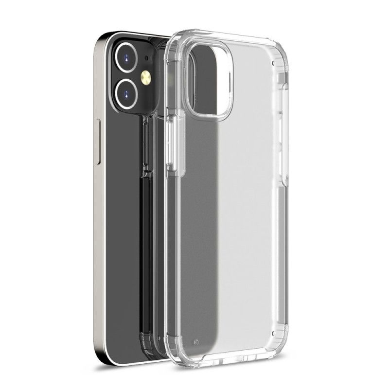 Cover iPhone 12 Pro Max Sort Gennemsigtig Mat Hybrid