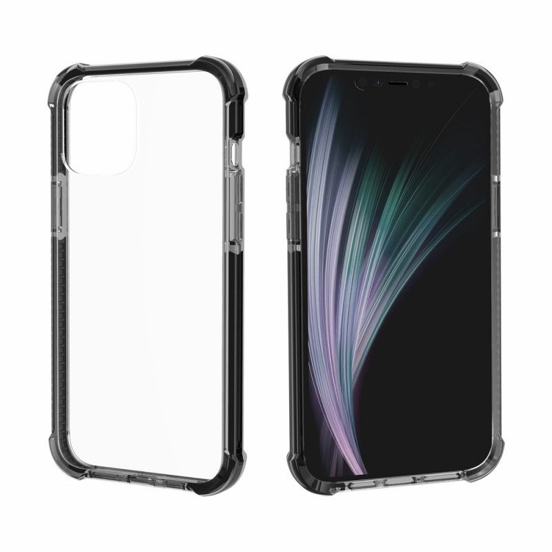 Cover iPhone 12 Pro Max Sort Gennemsigtige Airbags