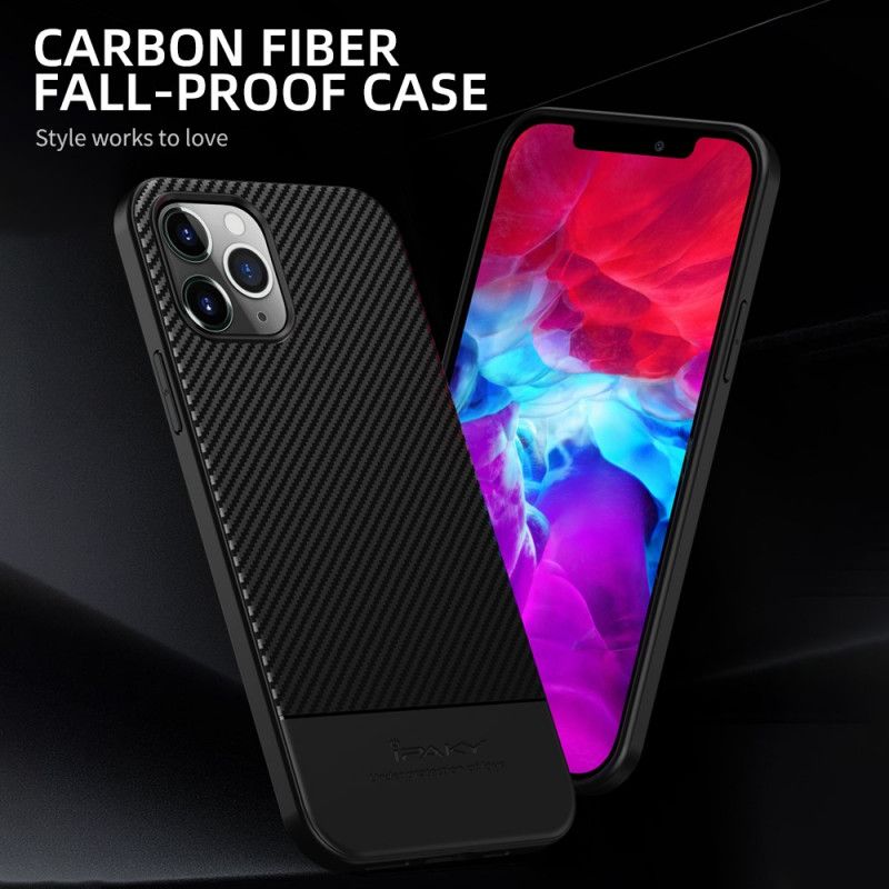 Cover iPhone 12 Pro Max Sort Ipaky Kulfiber