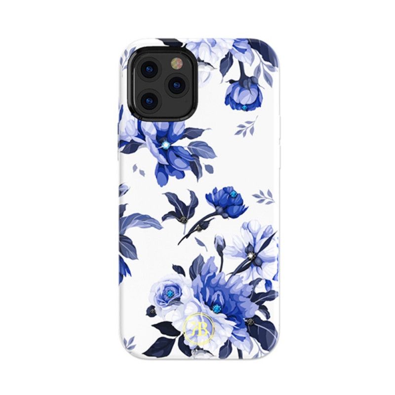 Cover iPhone 12 Pro Max Sort Mobilcover Kingxbar Blomster