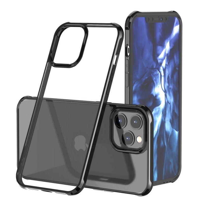 Cover iPhone 12 Pro Max Sort Transparent Leeu-Design Beskyttelse