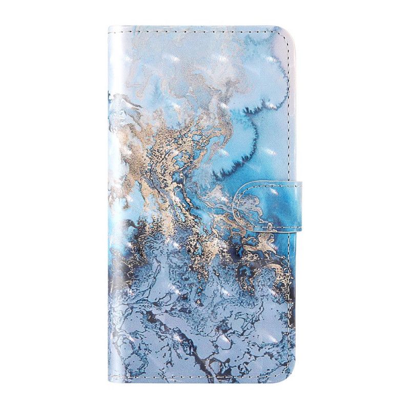 Flip Cover iPhone 12 Pro Max Designer Marmorlyspletter Med Rem