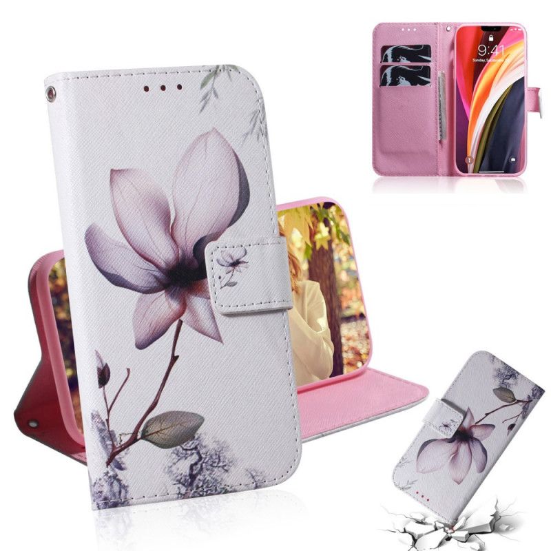 Flip Cover iPhone 12 Pro Max Mobilcover Gammel Rosenblomst