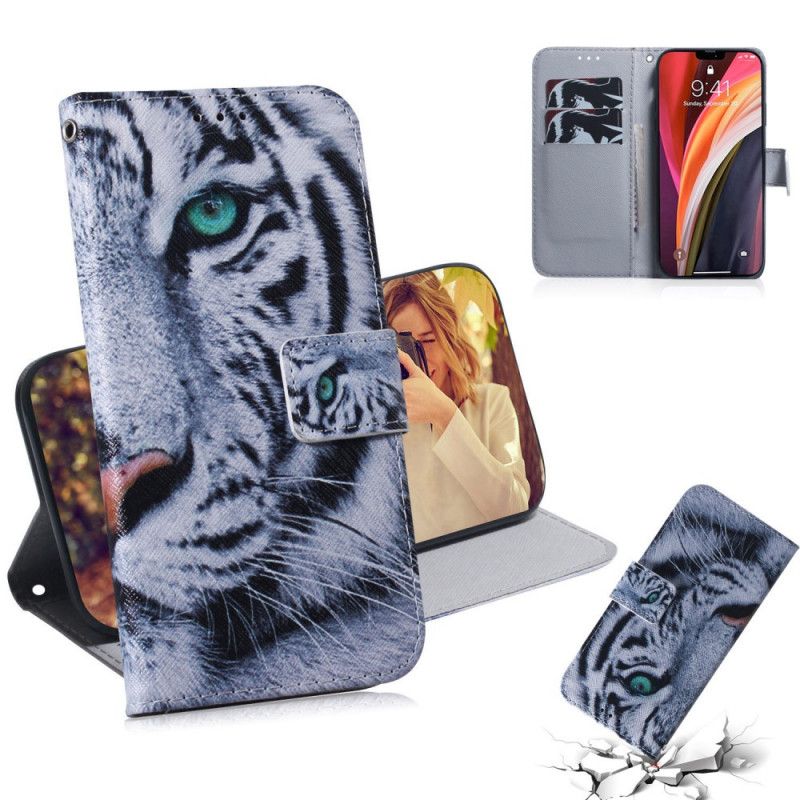 Flip Cover iPhone 12 Pro Max Mobilcover Tigeransigt