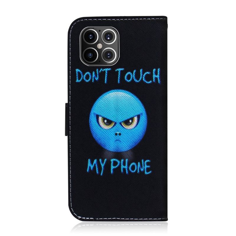 Flip Cover Læder for iPhone 12 Pro Max Emoji-Telefon