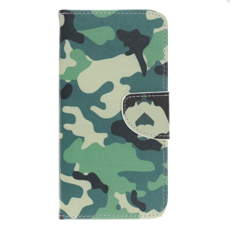 Flip Cover Læder for iPhone 12 Pro Max Militær Camouflage