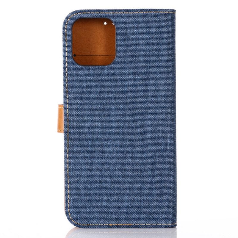 Flip Cover Læder for iPhone 12 Pro Max Sort Klassiske Jeans