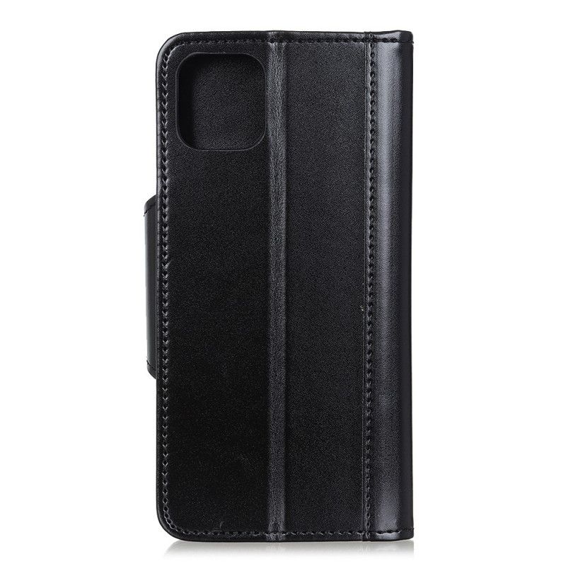 Flip Cover Læder for iPhone 12 Pro Max Sort Kunstlæder Elegance Lukning