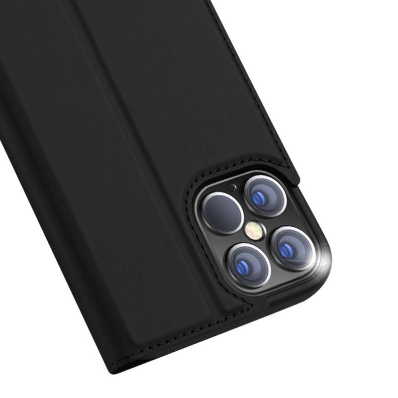 Læder Cover for iPhone 12 Pro Max Sort Dux Ducis Pro Serie Hud