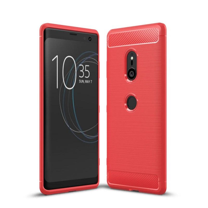 Cover Sony Xperia XZ3 Sort Børstet Kulfiber Beskyttelse