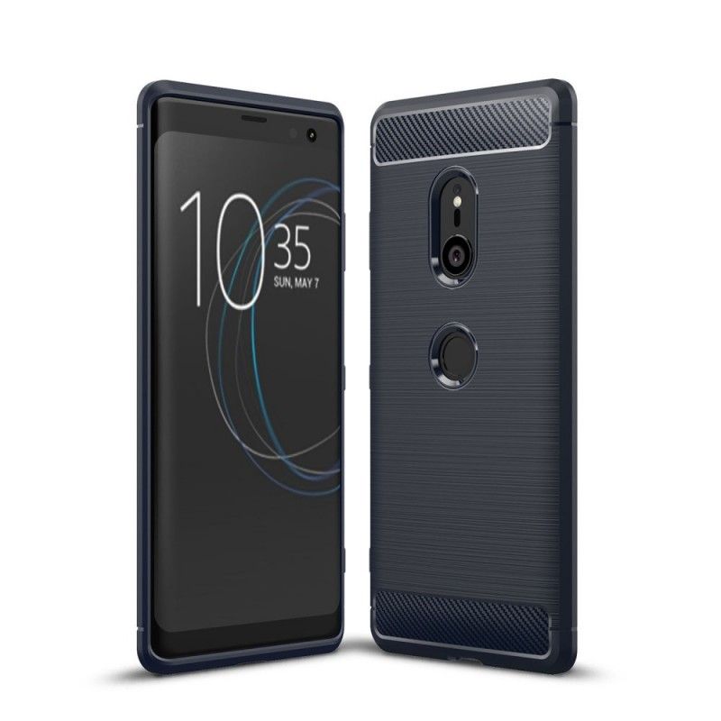 Cover Sony Xperia XZ3 Sort Børstet Kulfiber Beskyttelse