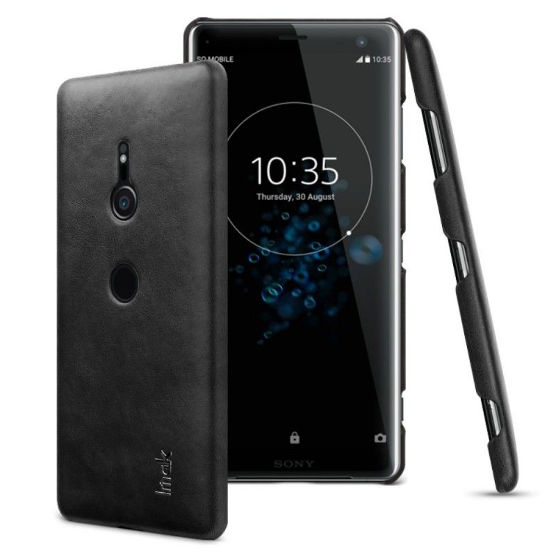 Cover Sony Xperia XZ3 Sort Imak Ruiyi Serie Læder Effekt Original