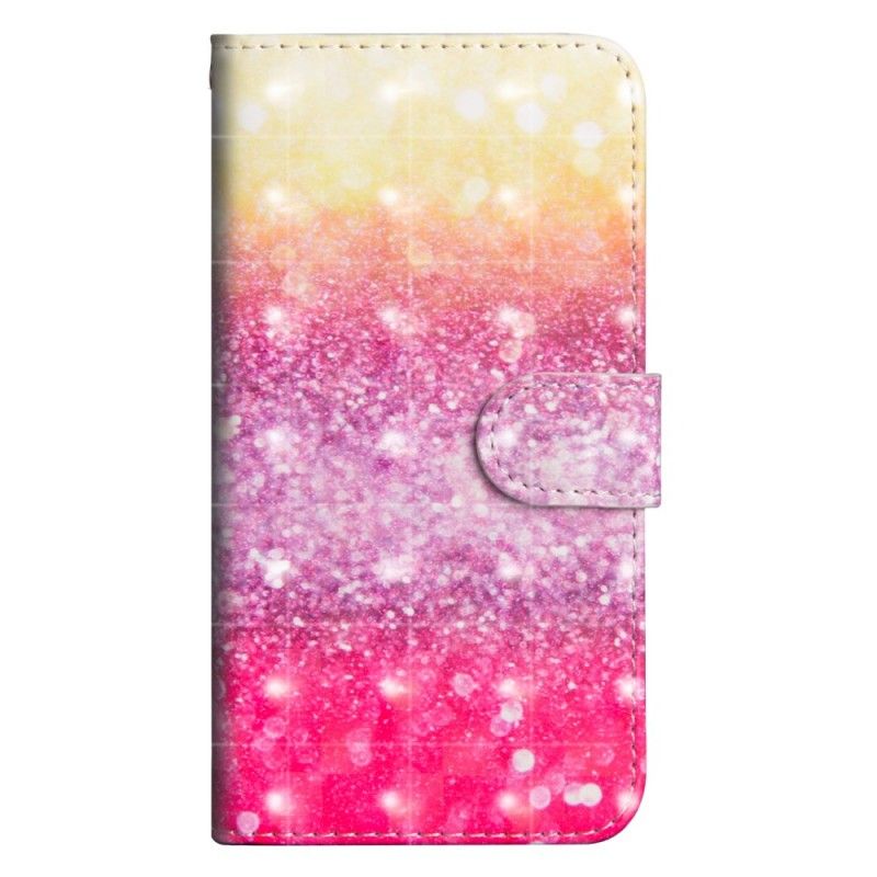 Flip Cover Læder for Sony Xperia XZ3 Magenta Glitter