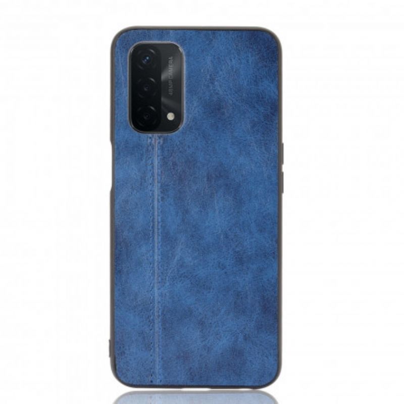 Cover Oppo A54 5g / A74 5g Couture Lædereffekt