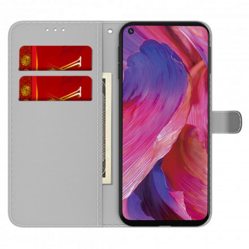 Flip Cover Oppo A54 5g / A74 5g Abstrakt Mønster