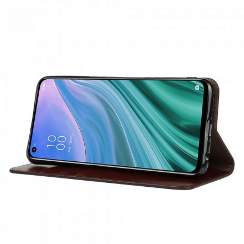 Flip Cover Oppo A54 5g / A74 5g Ægte Læder