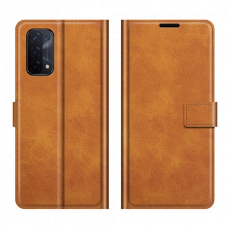 Flip Cover Oppo A54 5g / A74 5g Klassisk Retro Læderstil