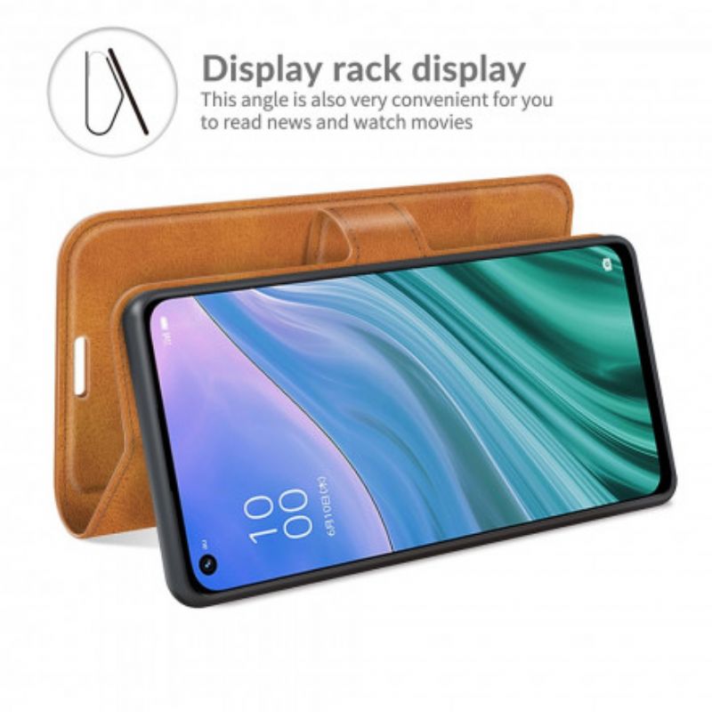 Flip Cover Oppo A54 5g / A74 5g Klassisk Retro Læderstil