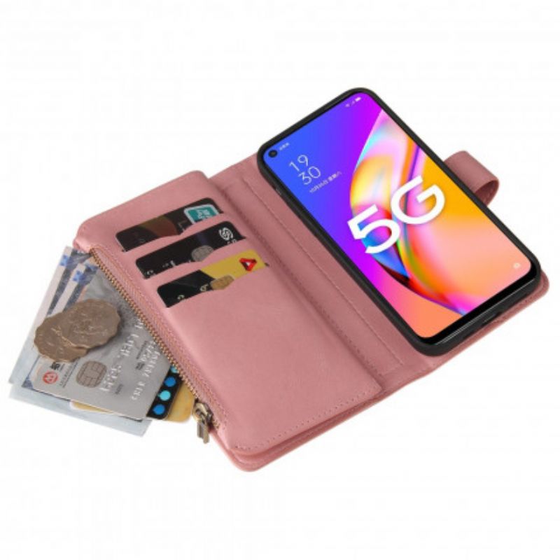 Flip Cover Oppo A54 5g / A74 5g Multi-funktion 10 Kortholder