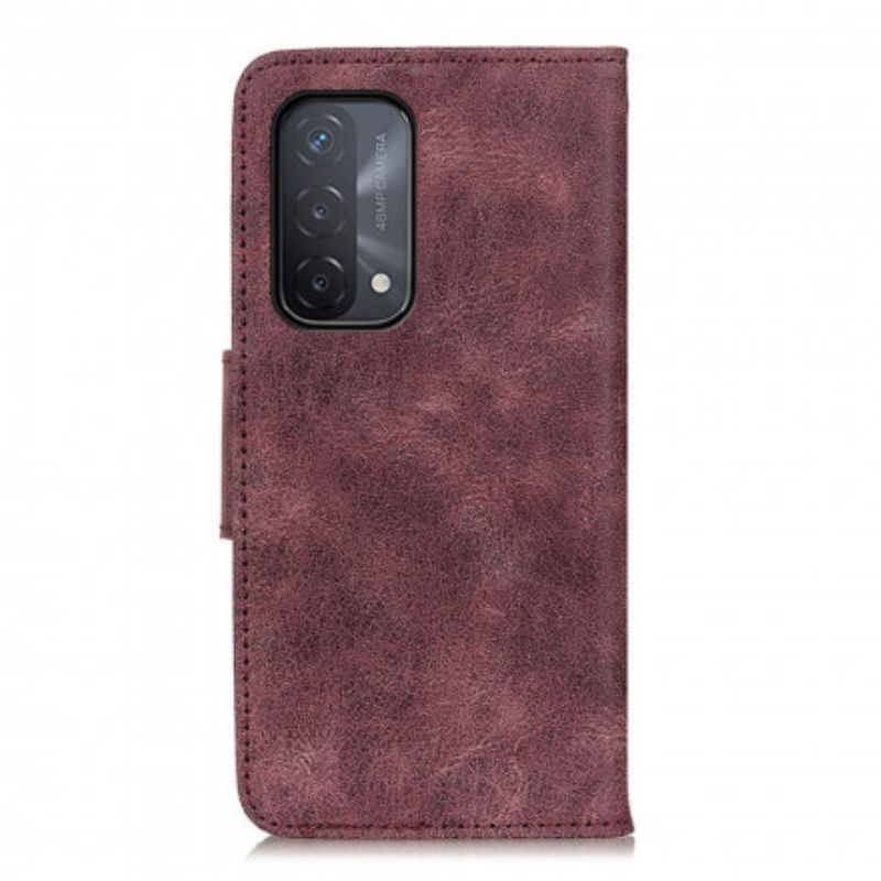 Flip Cover Oppo A54 5g / A74 5g Vintage Split Læder