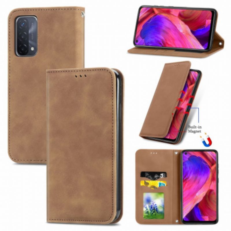 Flip Cover Til Oppo A54 5g / A74 5g Skin-touch