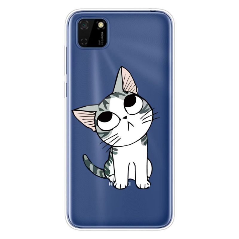 Cover for Huawei Y5p Sort Pas På Kattene