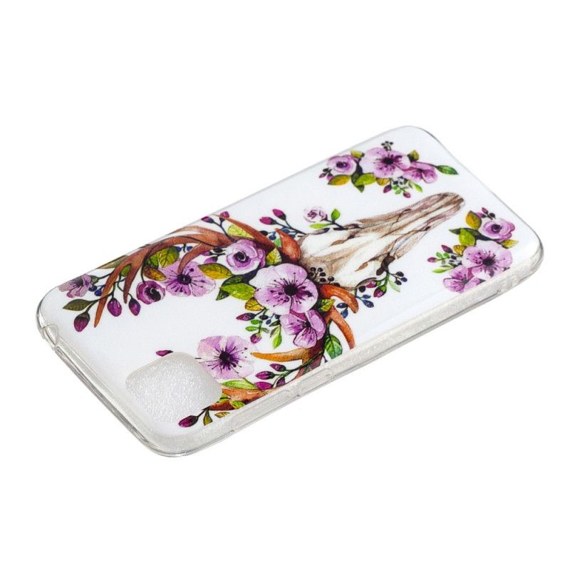 Cover Huawei Y5p Fluorescerende Blomstret Elg