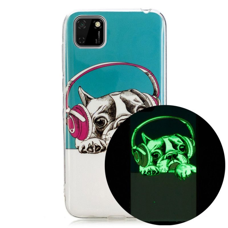 Cover Huawei Y5p Fluorescerende Hund