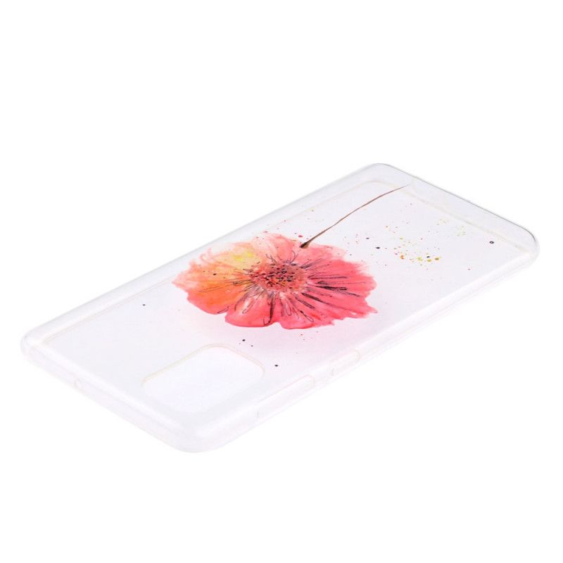 Cover Huawei Y5p Gennemsigtig Akvarelvalmue Beskyttelse