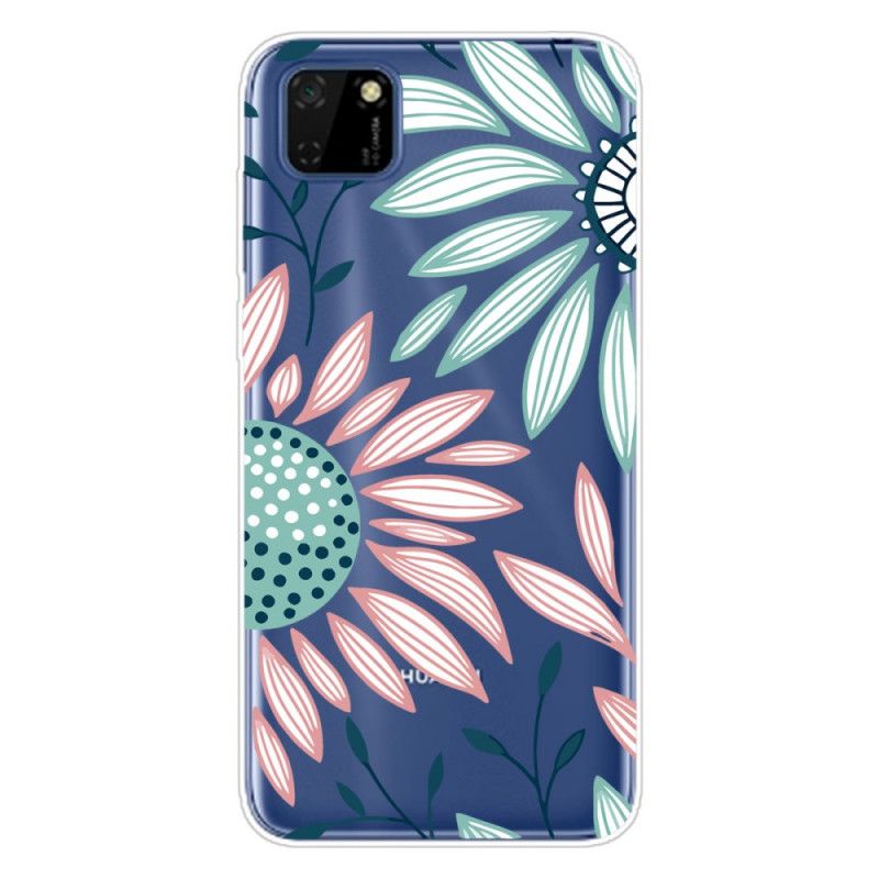 Cover Huawei Y5p Gennemsigtig En Blomst