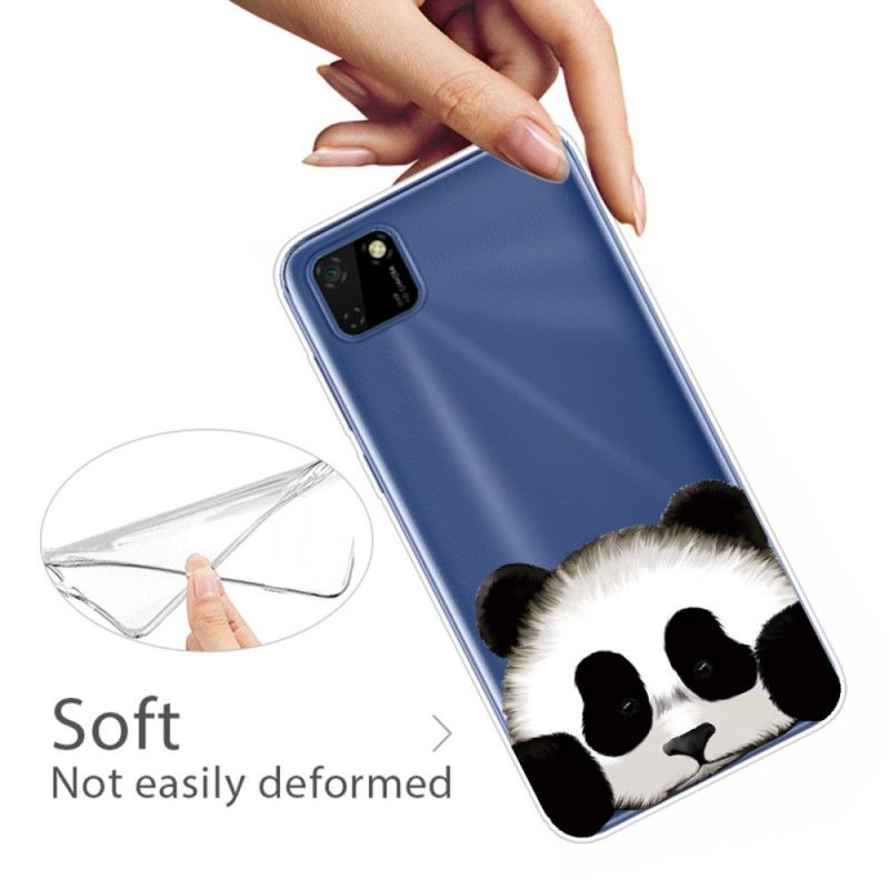 Cover Huawei Y5p Mobilcover Gennemsigtig Panda