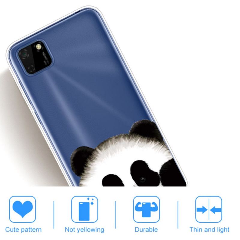 Cover Huawei Y5p Mobilcover Gennemsigtig Panda