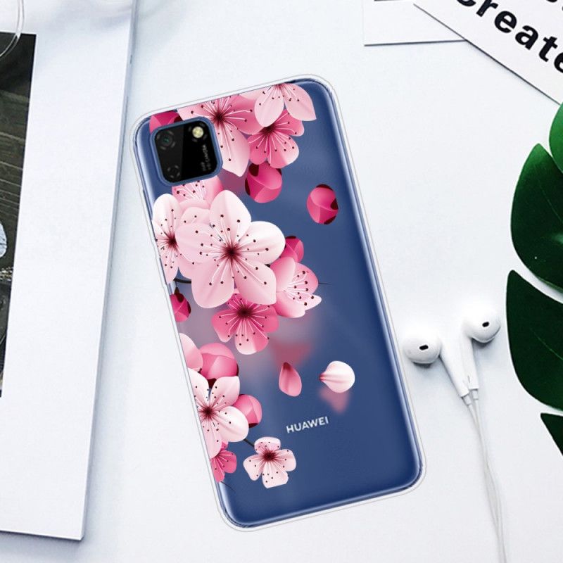 Cover Huawei Y5p Premium Blomster